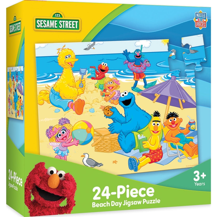 Sesame Street - Beach Day 24 Piece Jigsaw Puzzle Image 1