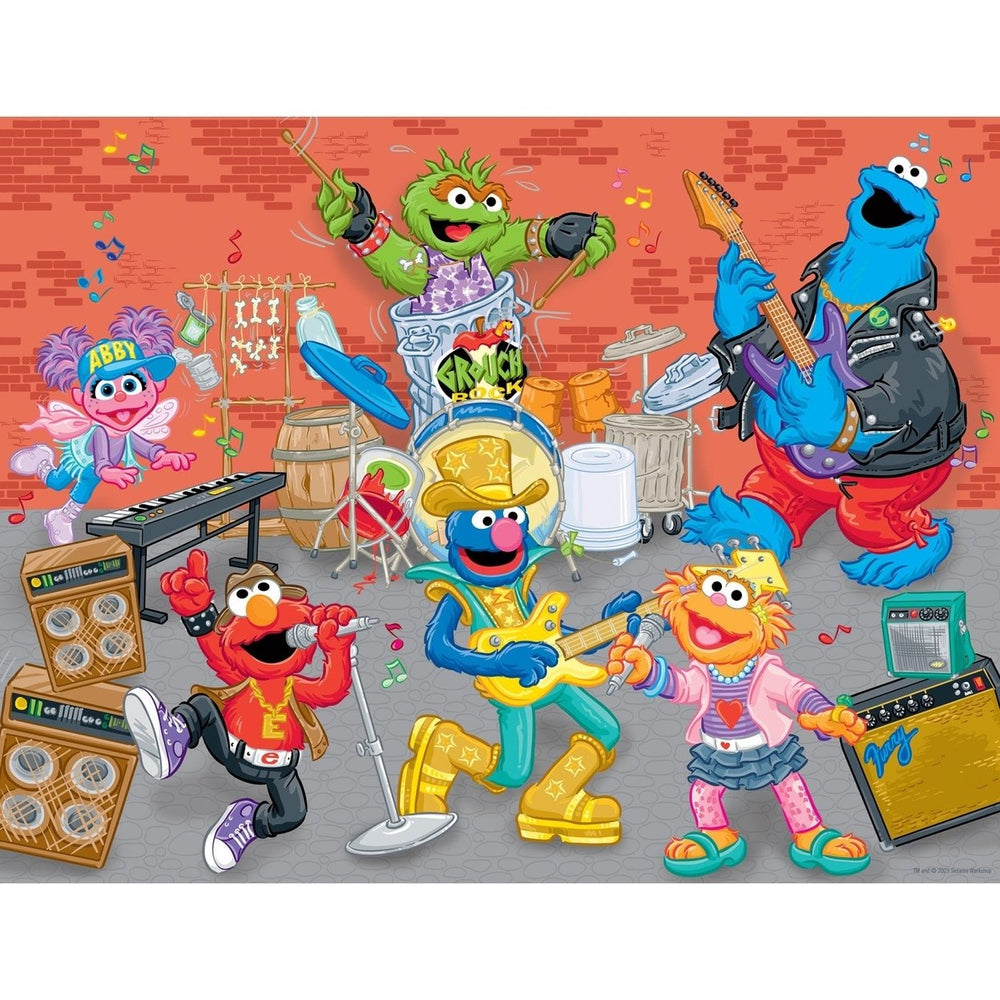 Sesame Street Rock Stars 36 Piece Jigsaw Puzzle 15x11.5 Inches for Ages 3+ Image 2