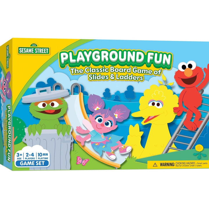 Sesame Street Playground Fun - Slides and Ladders Board Game Image 1