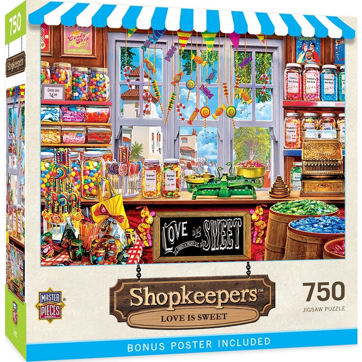 Shopkeepers - Love is Sweet 750 Piece Puzzle Image 1