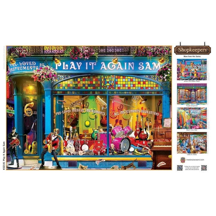 Shopkeepers - Play It Again Sam 750 Piece Jigsaw Puzzle Image 4