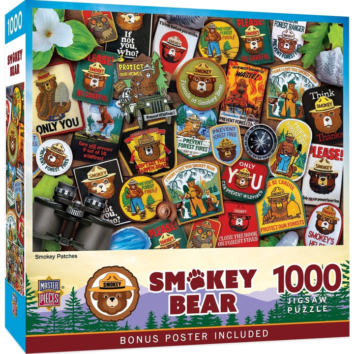 Smokey Bear Patches 1000 Piece Jigsaw Puzzle Image 1