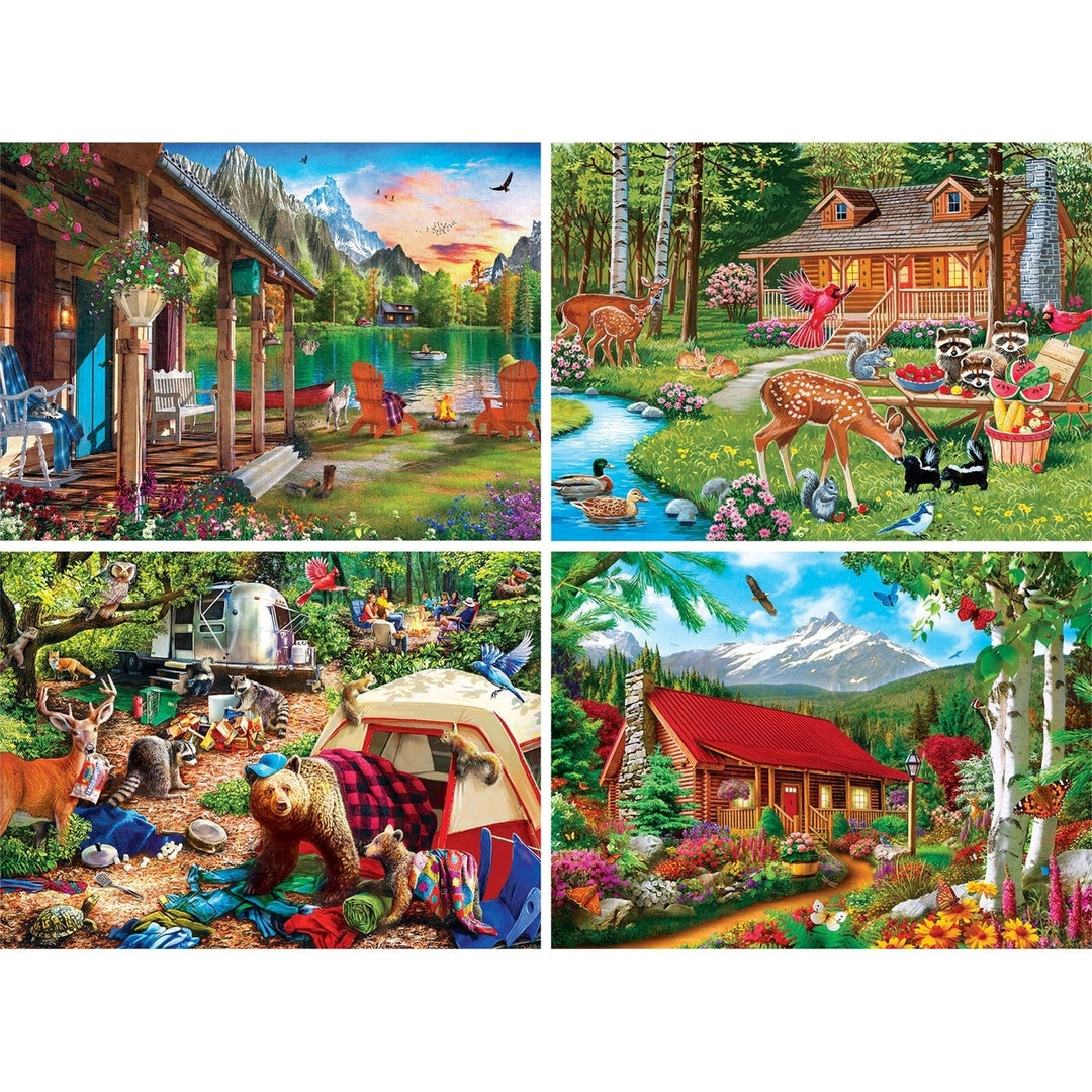 Space Savers - Great Outdoors 4-Pack 500 Piece Jigsaw Puzzle Assortment Image 2