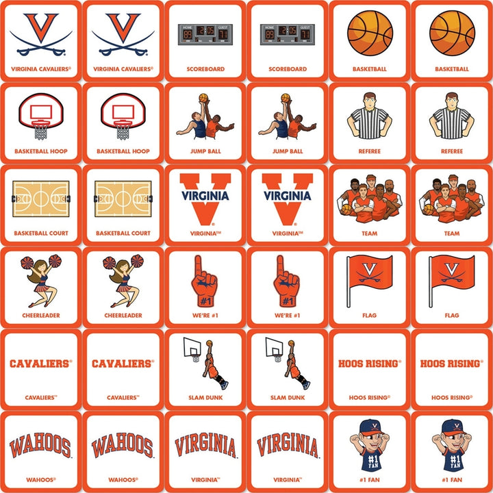 Virginia Cavaliers Matching Game Image 2