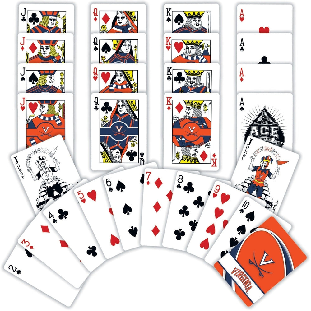 Virginia Cavaliers Playing Cards - 54 Card Deck Image 2