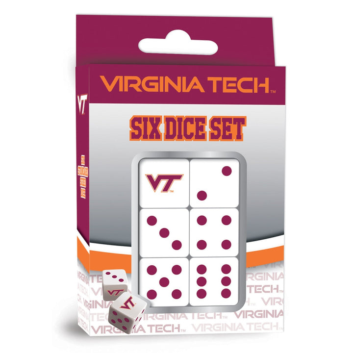 Virginia Tech Hokies Dice Set Image 1