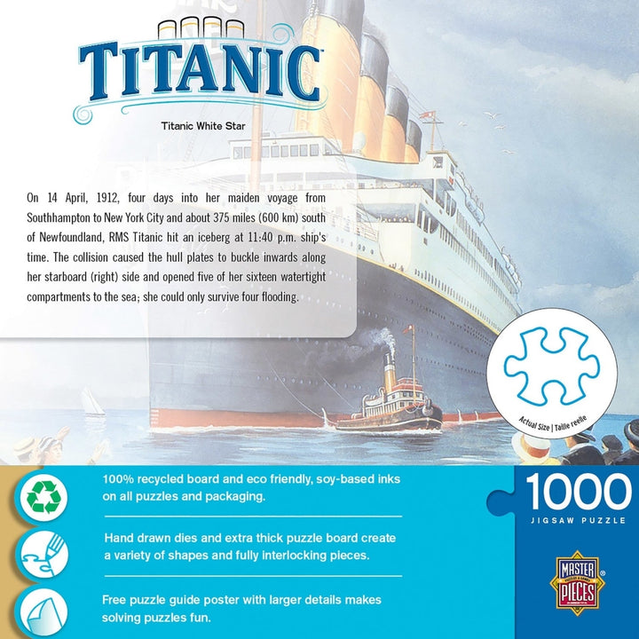 Titanic - White Star Line 1000 Piece Jigsaw Puzzle Image 3