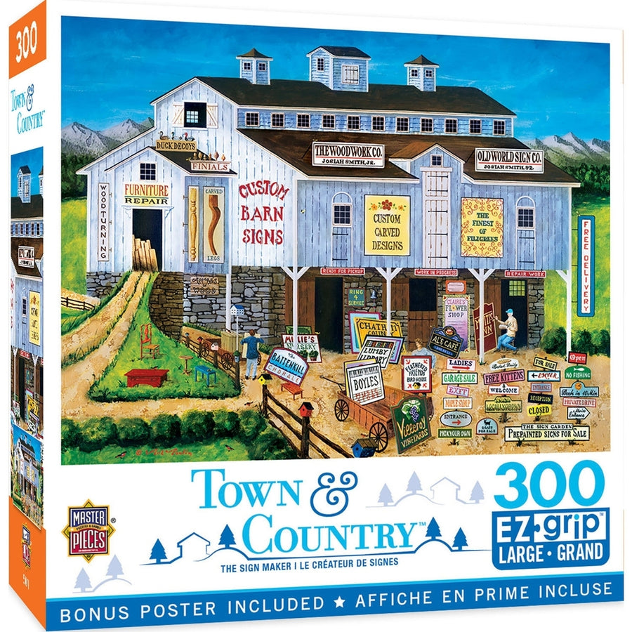 Town and Country - The Sign Maker 300 Piece EZ Grip Jigsaw Puzzle Image 1