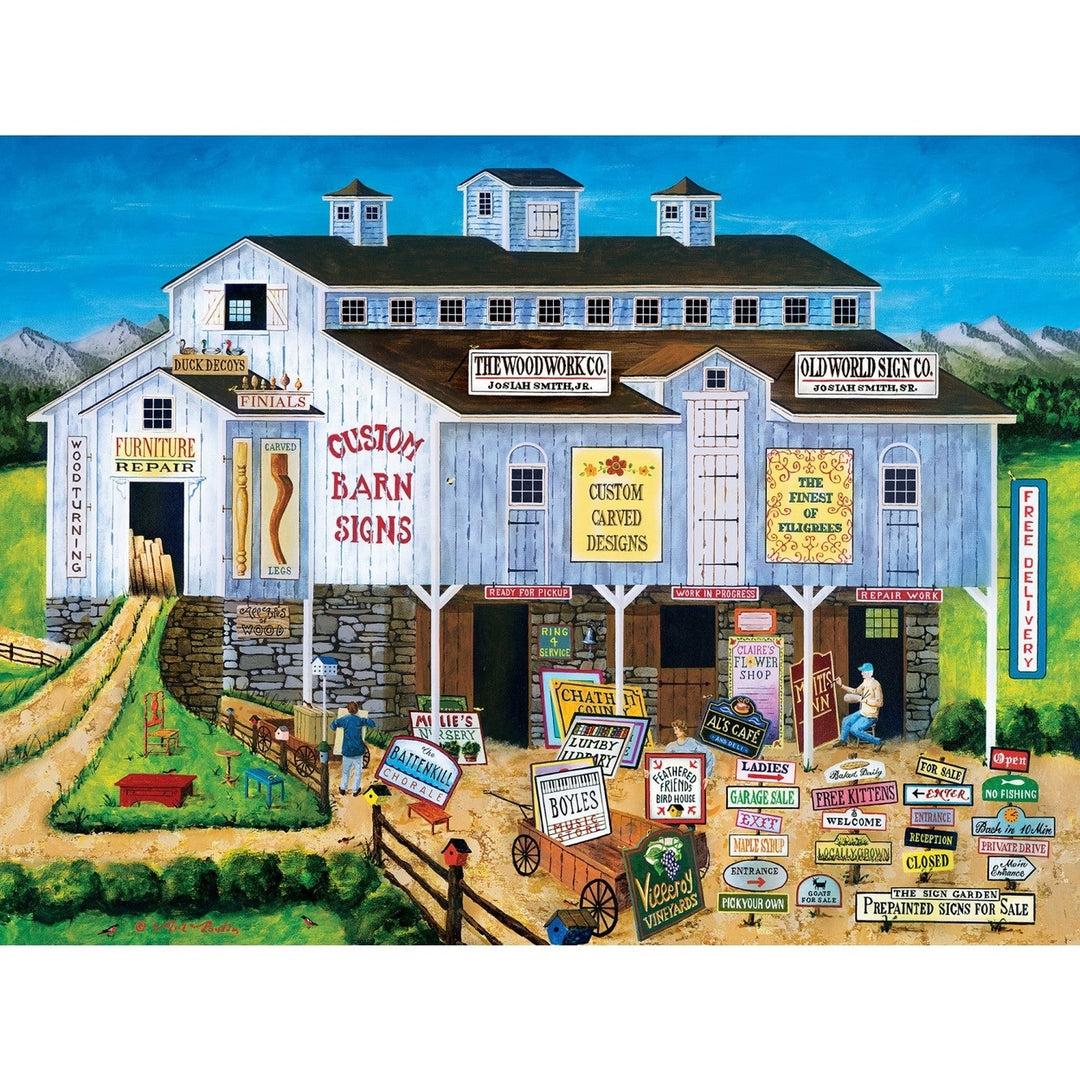 Town and Country - The Sign Maker 300 Piece EZ Grip Jigsaw Puzzle Image 2