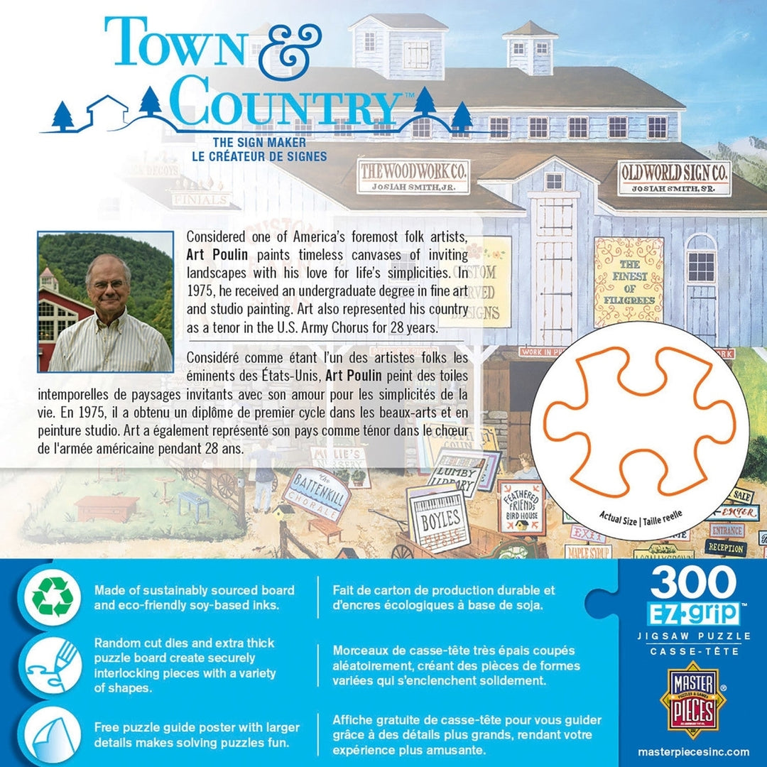 Town and Country - The Sign Maker 300 Piece EZ Grip Jigsaw Puzzle Image 3