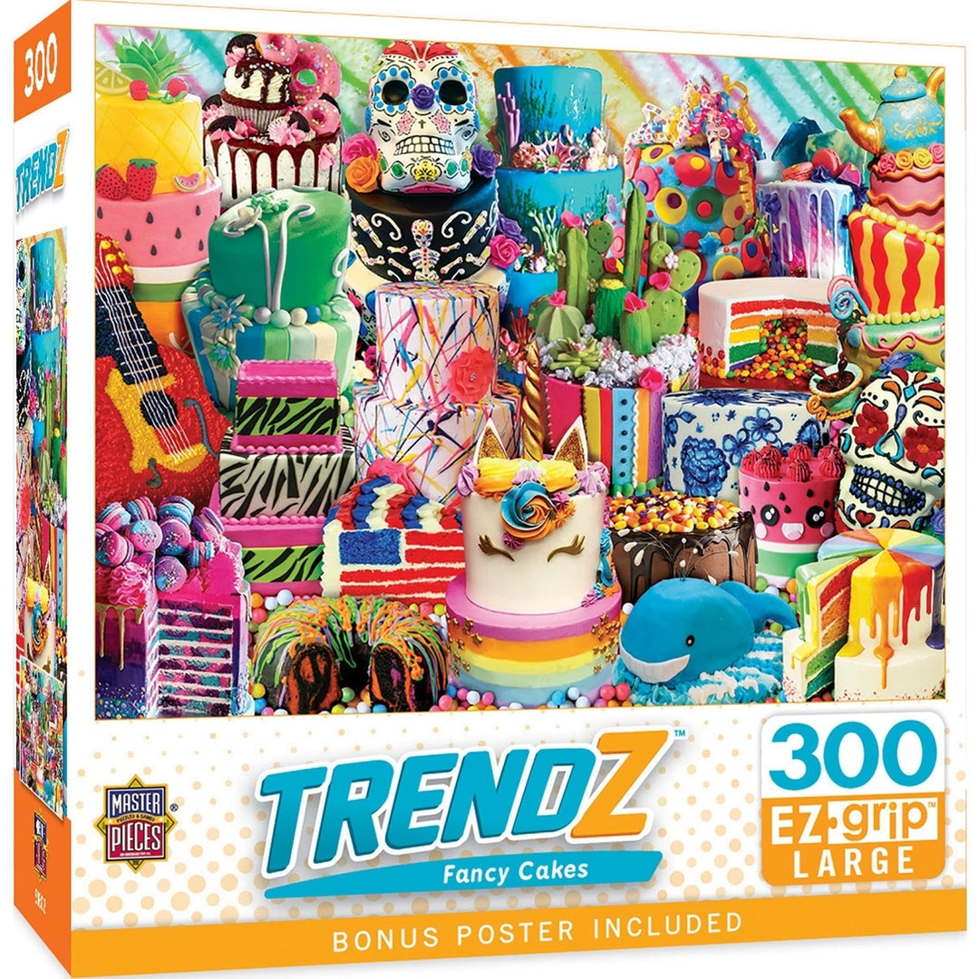 Trendz - Fancy Cakes 300 Piece EZ Grip Jigsaw Puzzle Image 1