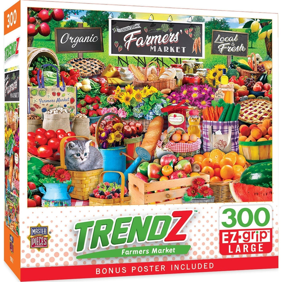 Trendz - Farmers Market 300 Piece EZ Grip Jigsaw Puzzle Image 1