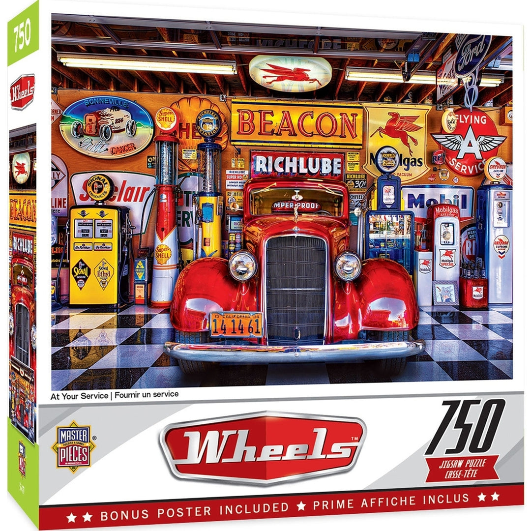 Wheels - At Your Service 750 Piece Jigsaw Puzzle Image 1