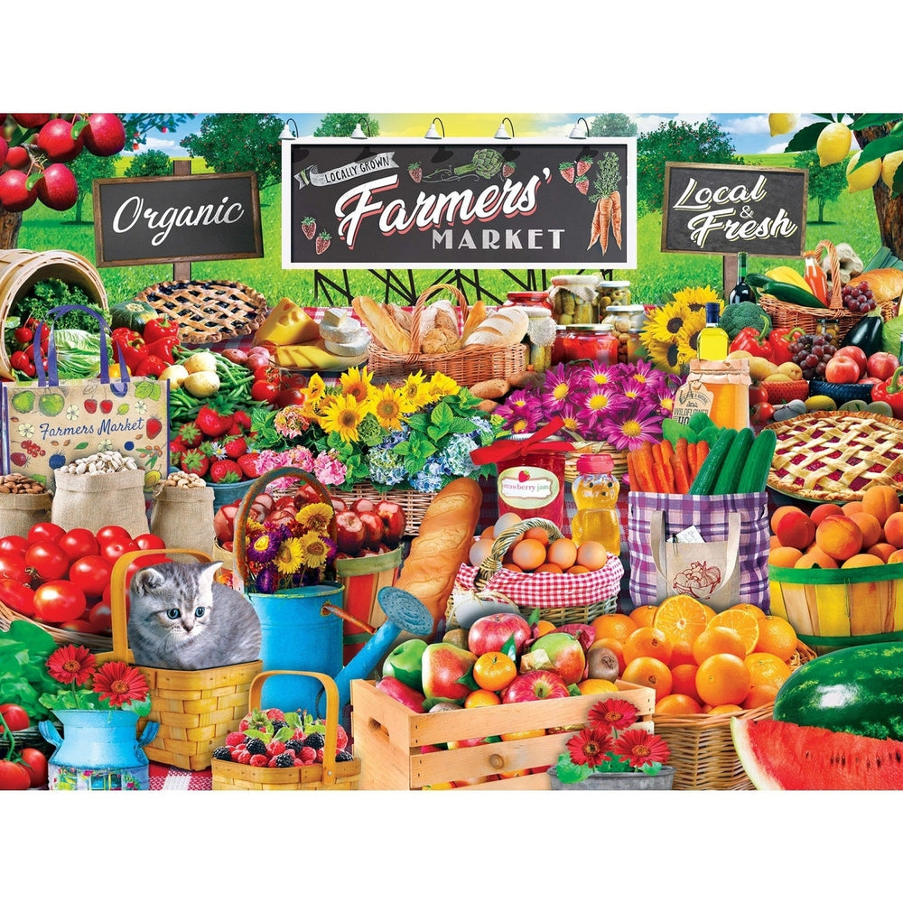 Trendz - Farmers Market 300 Piece EZ Grip Jigsaw Puzzle Image 2