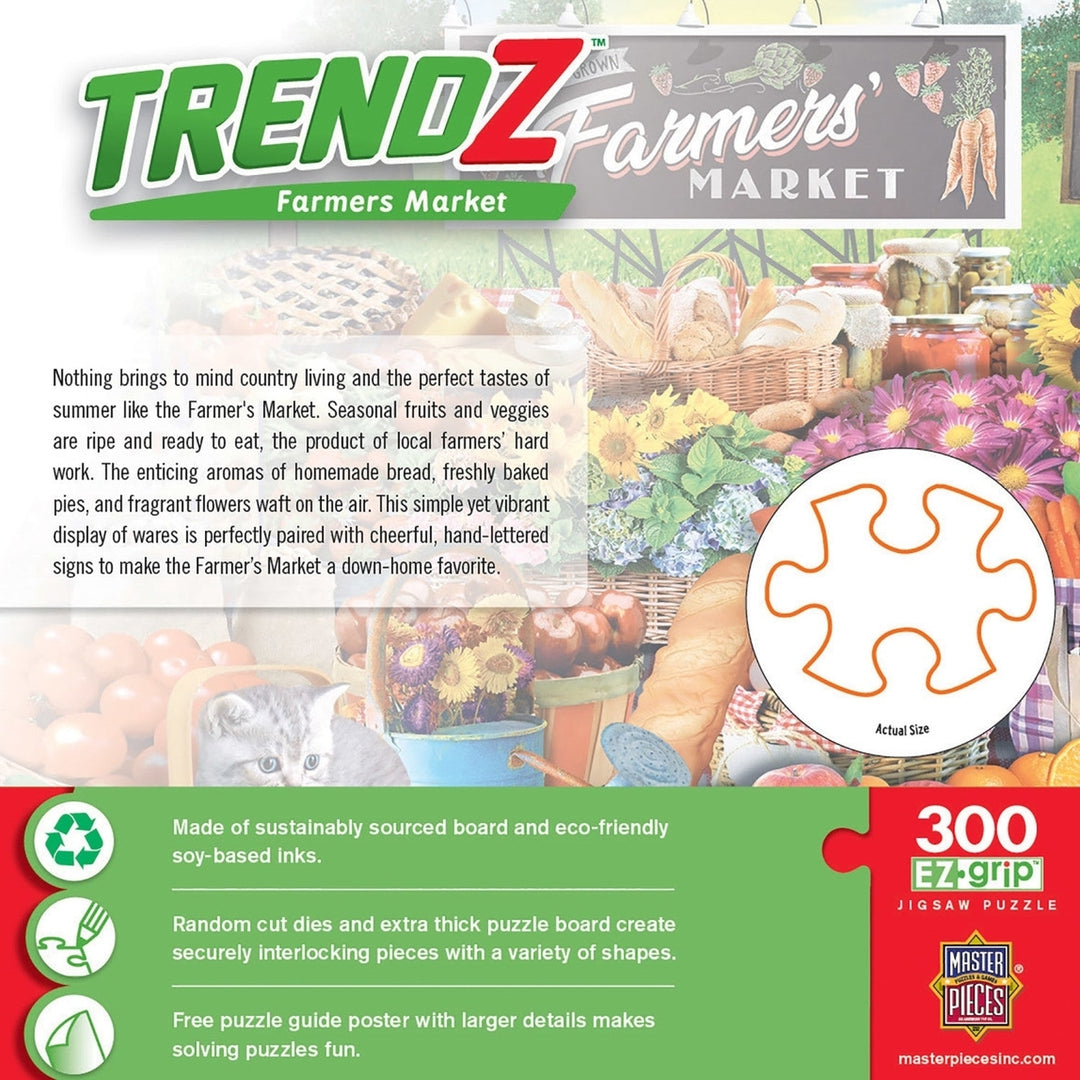 Trendz - Farmers Market 300 Piece EZ Grip Jigsaw Puzzle Image 3