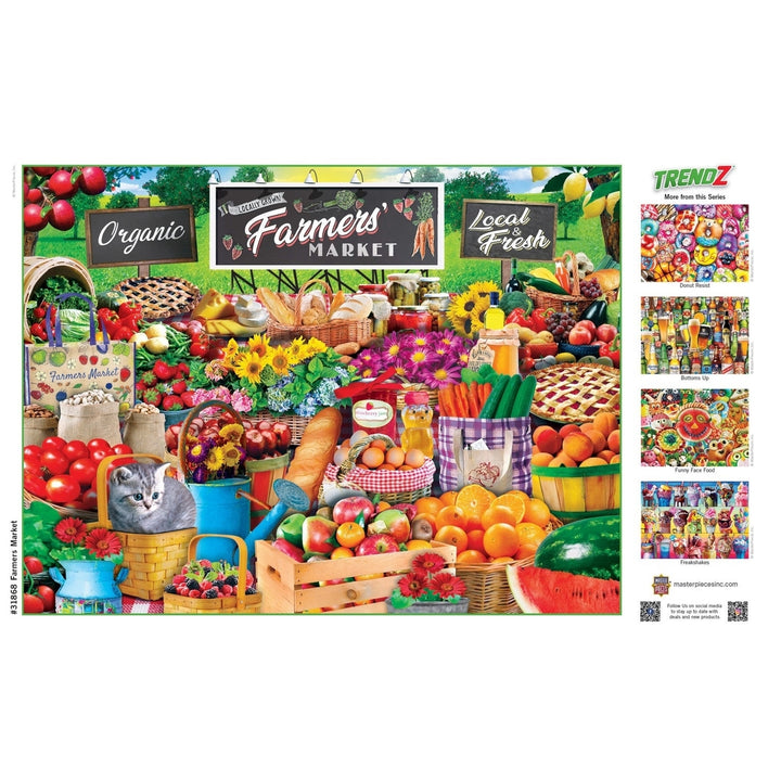 Trendz - Farmers Market 300 Piece EZ Grip Jigsaw Puzzle Image 4