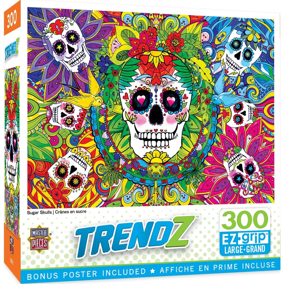 Trendz - Sugar Skulls 300 Piece EZ Grip Jigsaw Puzzle Image 1