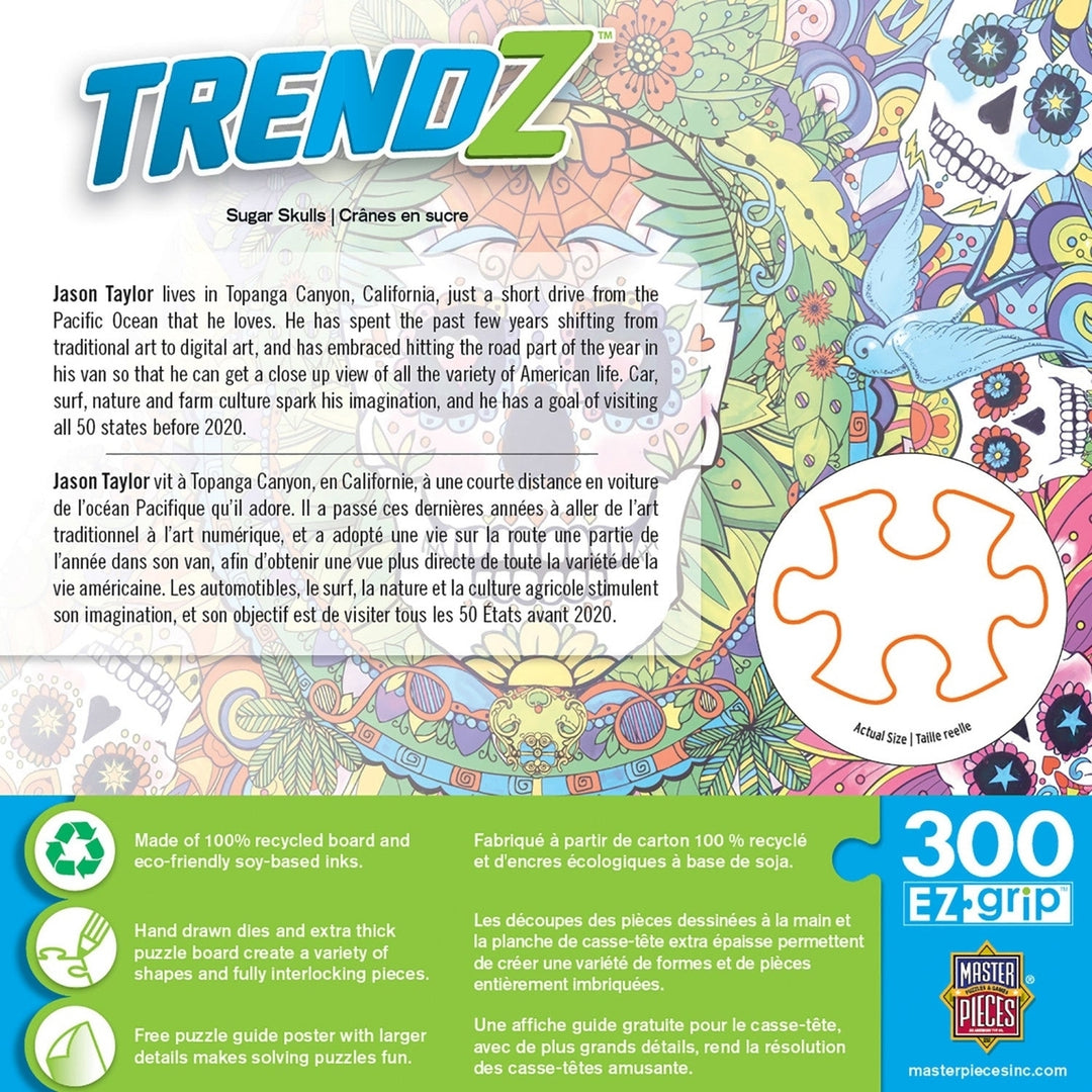 Trendz - Sugar Skulls 300 Piece EZ Grip Jigsaw Puzzle Image 3