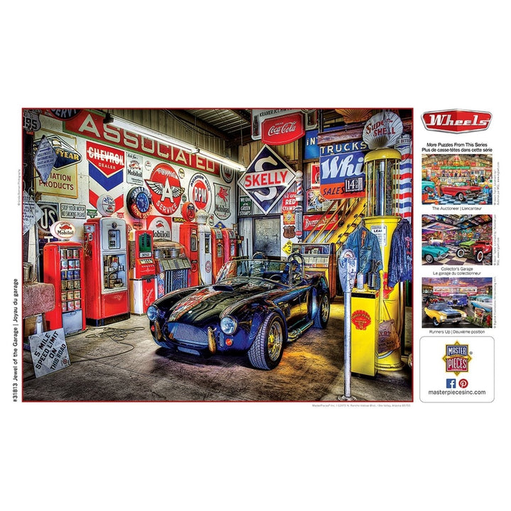 MasterPieces Wheels 750 Piece Jigsaw Puzzle Classic Car Photography 18x24 Image 4