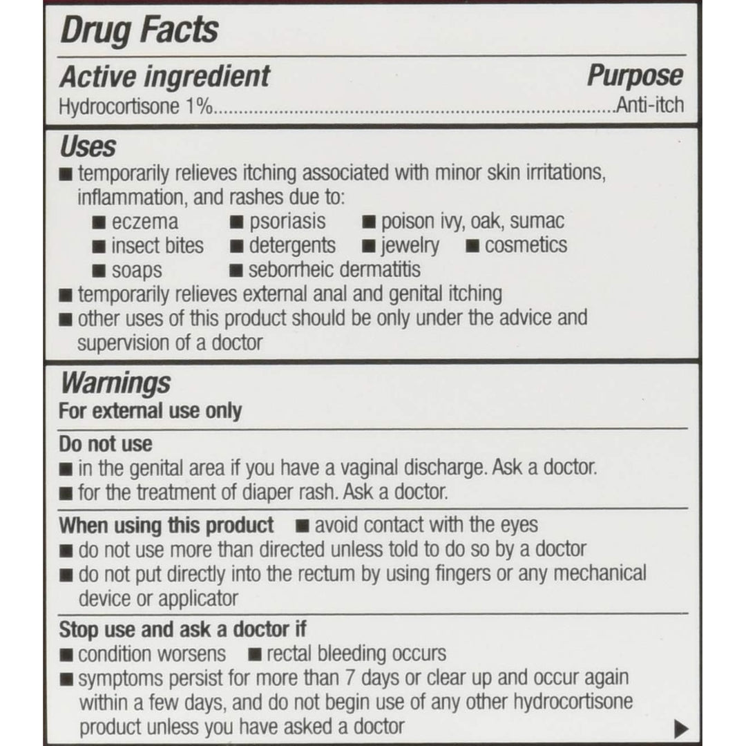 Kirkland Signature Hydrocortisone 1% PLUS Anti-Itch Cream 8 Ounces Image 3