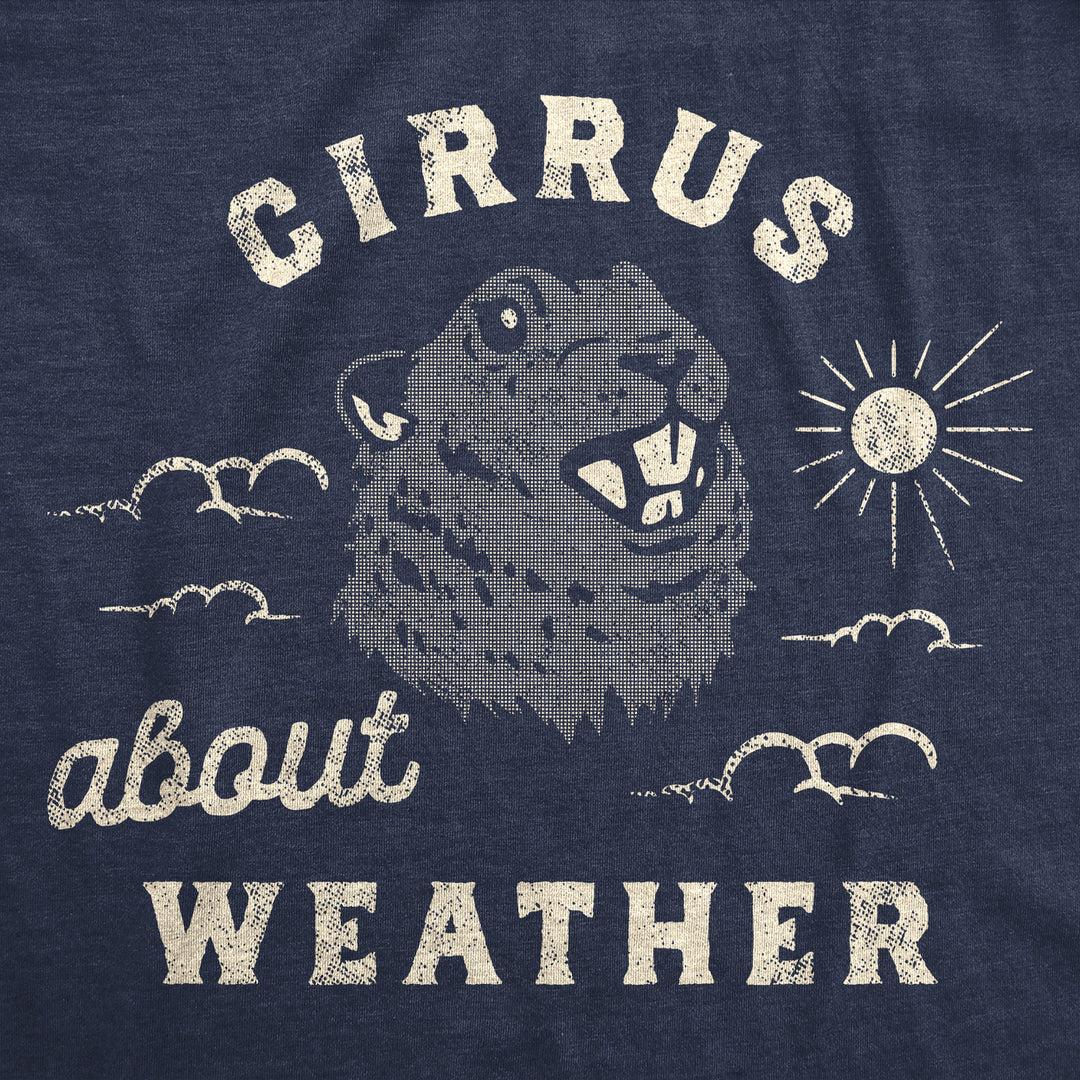 Mens Cirrus About Weather T Shirt Funny Ground Hogs Day Cloudy Shadow Joke Tee For Guys Image 2