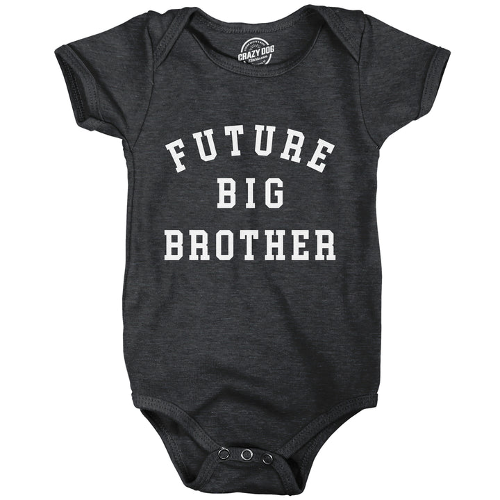 Future Big Brother Baby Bodysuit Funny Sibling  Baby Joke Jumper For Infants Image 1