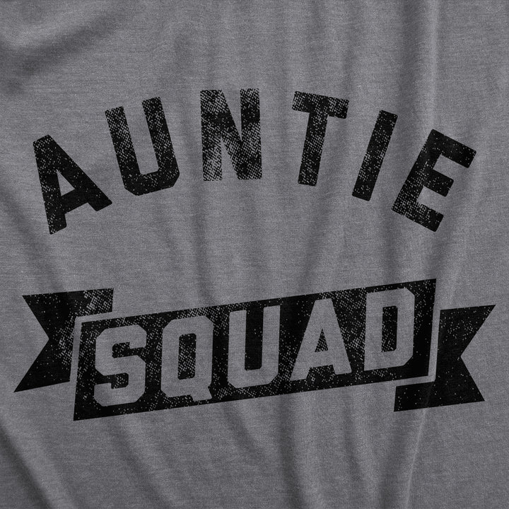 Womens Auntie Squad T Shirt Funny Family Member Awesome Aunt Tee For Ladies Image 2