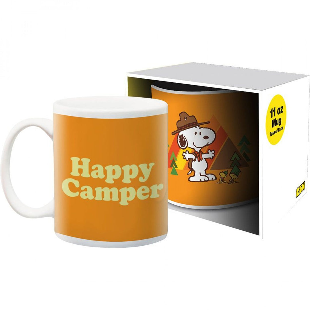 Peanuts Beagle Scouts Happy Camper 11oz Ceramic Mug Image 1