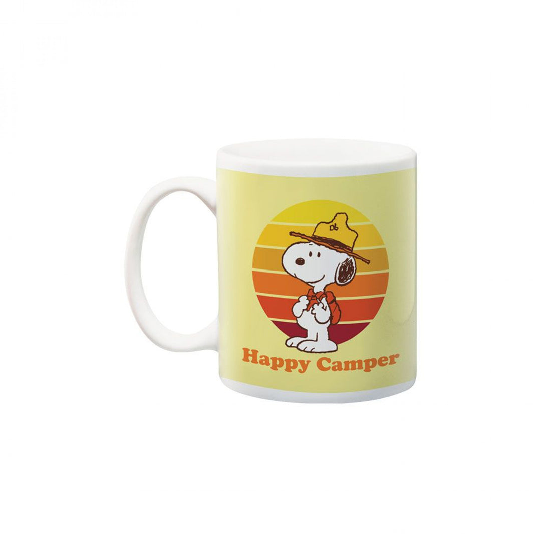 Peanuts Beagle Scouts Happy Camper Retro Gradient 11oz Ceramic Mug Image 2