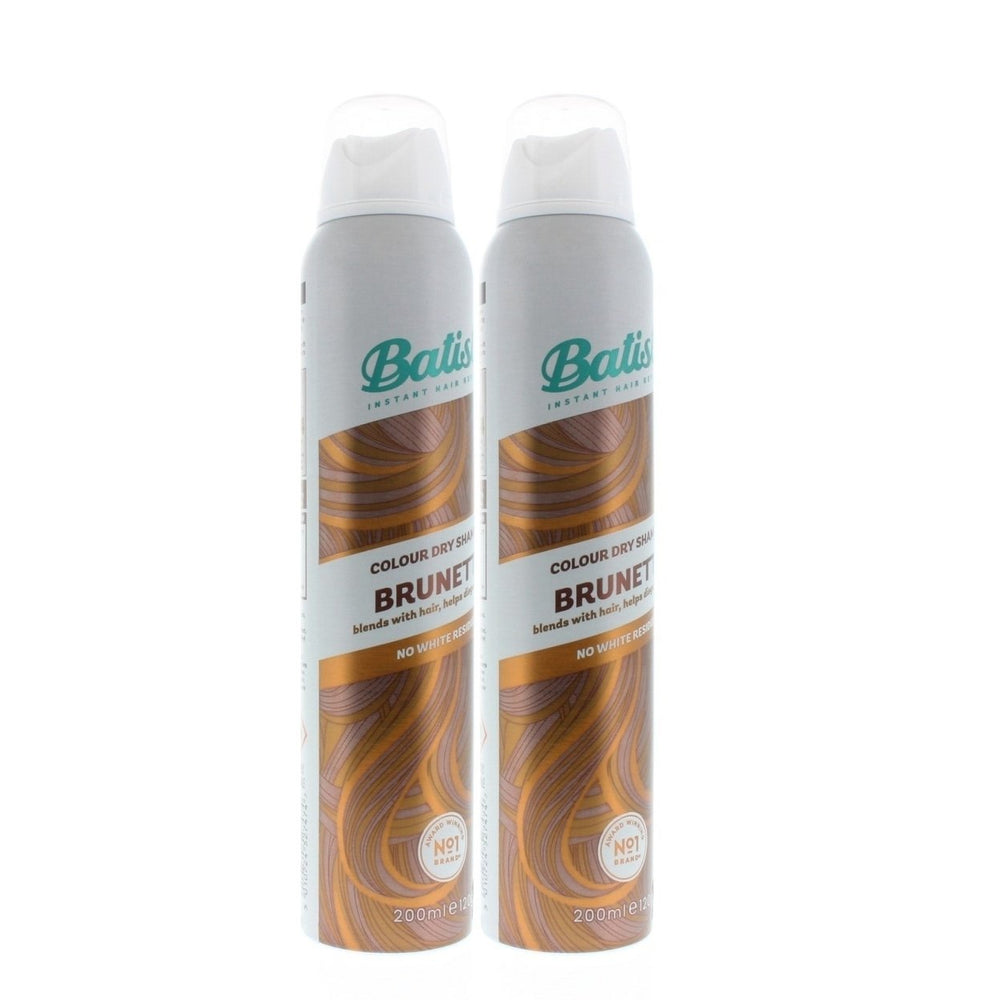 Batiste Dry Shampoo Brunette 200ml 2-Pack Instant Hair Refresh Color Formula Image 2