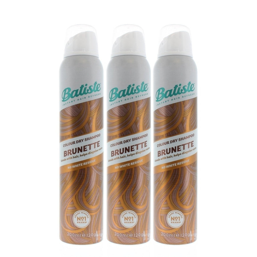 Batiste Dry Shampoo Brunette 200ml Color Instant Hair Refresh 3-Pack Image 1