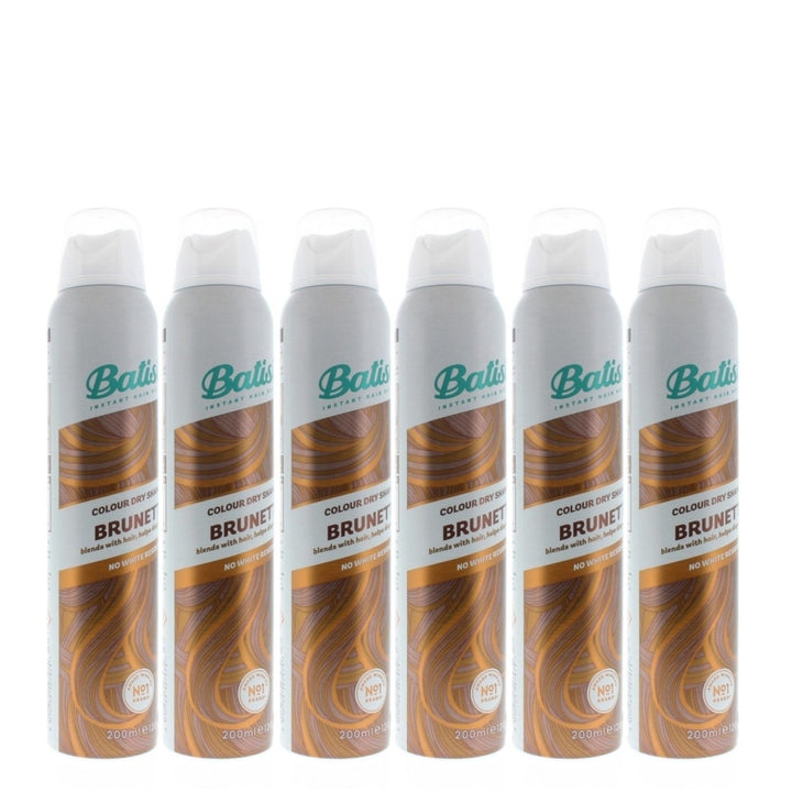 Batiste Dry Shampoo Brunette 200ml 6-Pack Instant Hair Refresh Color Cleanse Image 2