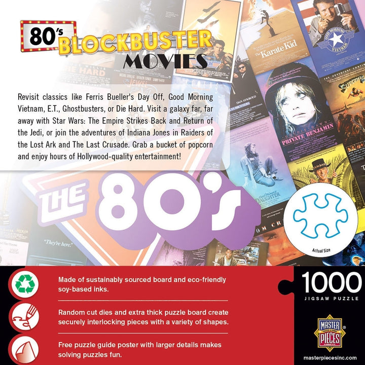 80s Blockbusters 1000 Piece Jigsaw Puzzle Image 3