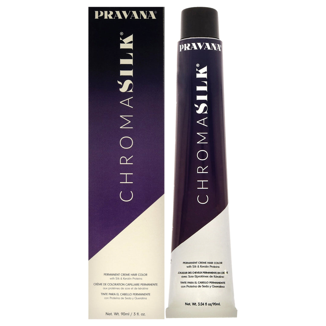 Pravana ChromaSilk Creme Hair Color - 5.37 Ligh Golden Violet Brown 3 oz Image 1