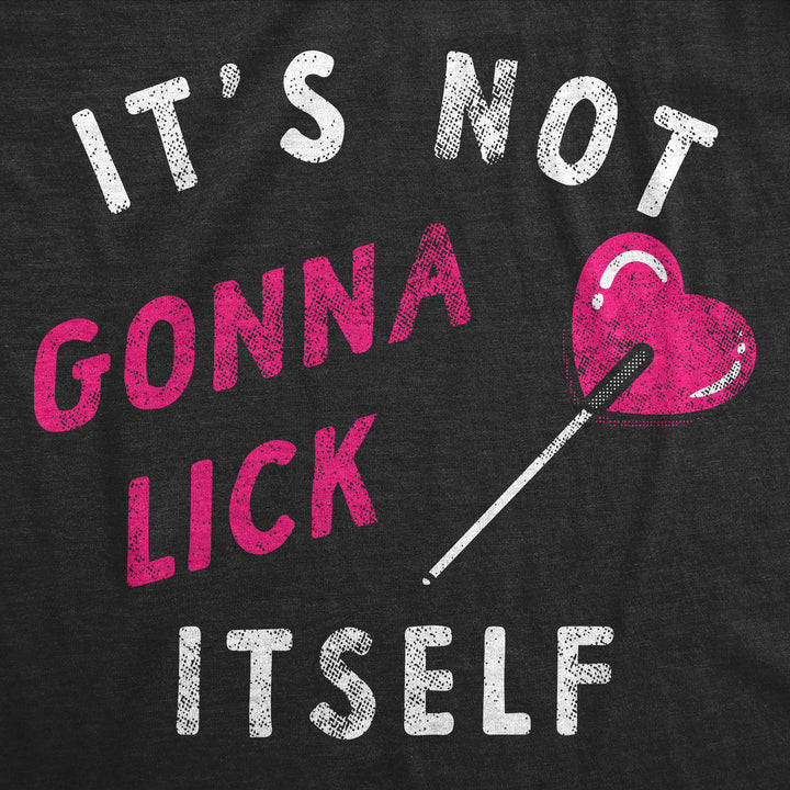 Womens Funny T Shirts Its Not Gonna Lick Itself Valentines Day Sarcastic Tee For Ladies Image 2