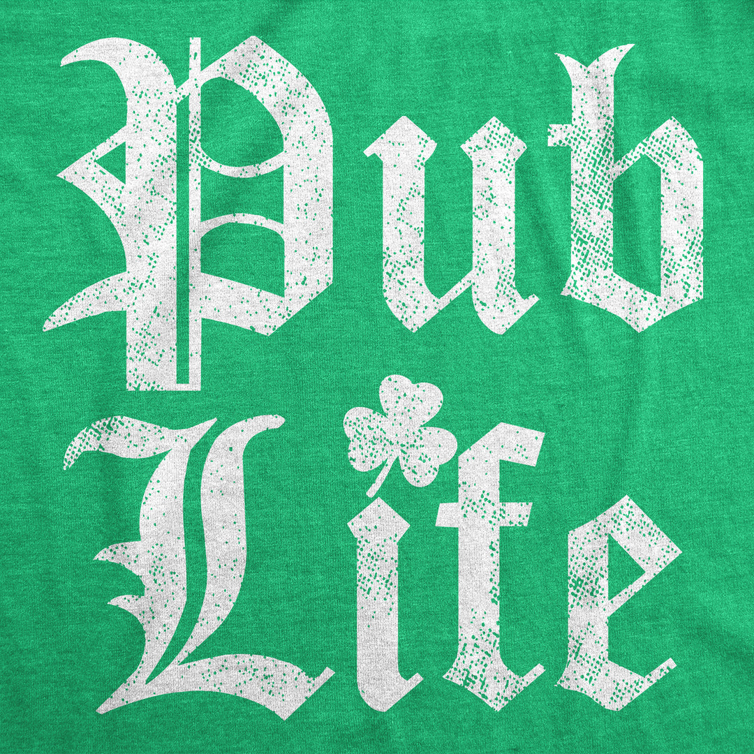 Womens Funny T Shirts Pub Life St Patricks Day Drinking Shirt For Ladies Image 2