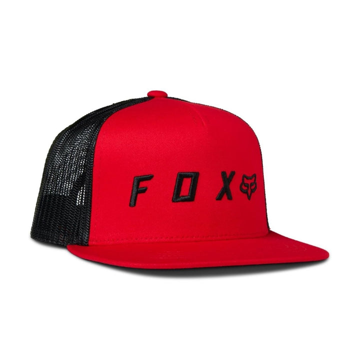 FOX Racing YTH Absolute Snapback Mesh Hat FLM RD One Size Red Image 2