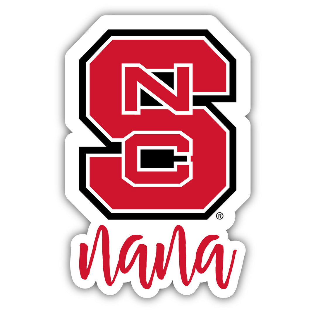 NC State Wolfpack 4-Inch Nana NCAA Vinyl Decal Sticker for Fans Students and Alumni Image 1