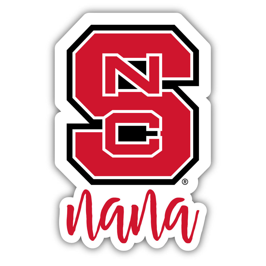 NC State Wolfpack 4-Inch Nana NCAA Vinyl Decal Sticker for Fans Students and Alumni Image 1