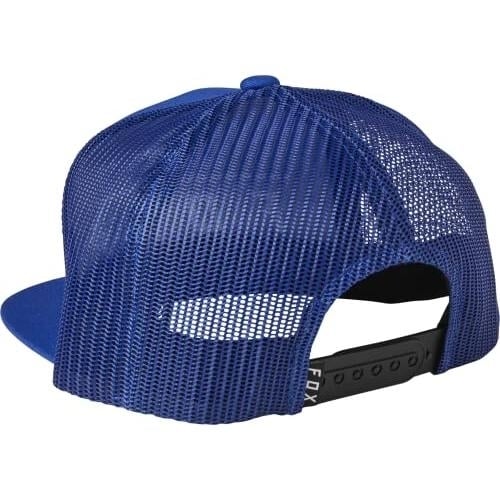 Fox Racing Youth Pinnacle Snapback Mesh Hat Royal Blue OS One Size Adjustable Image 2