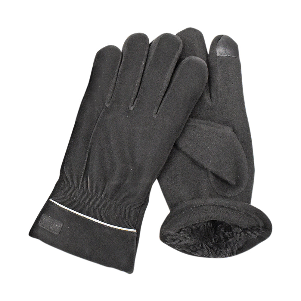 3-Pack Mens Touch Screen Smooth Velvet Style Fashion Gloves Image 2