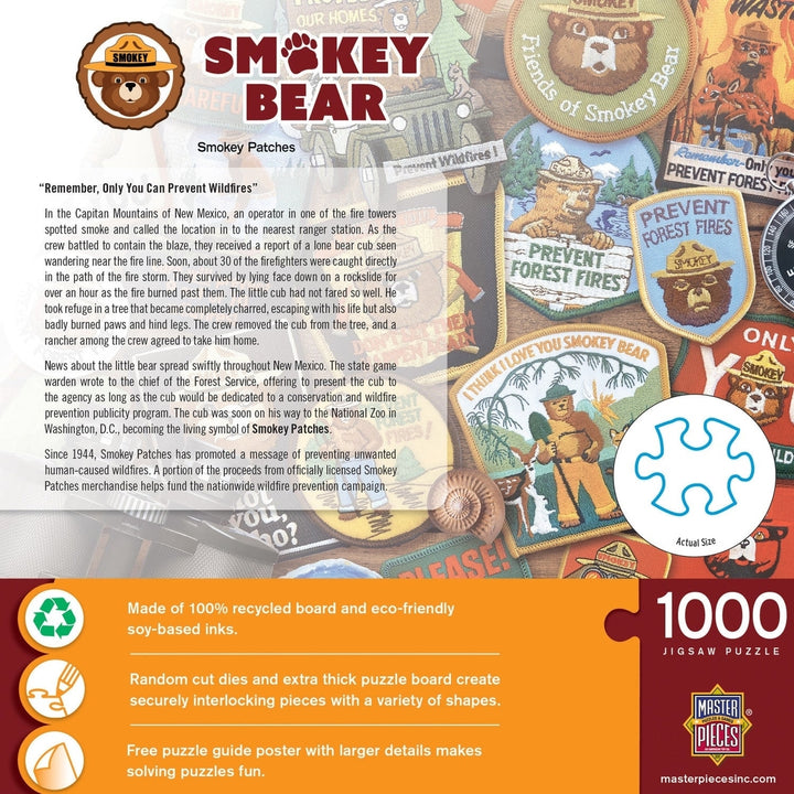 Smokey Bear Patches 1000 Piece Jigsaw Puzzle Image 3