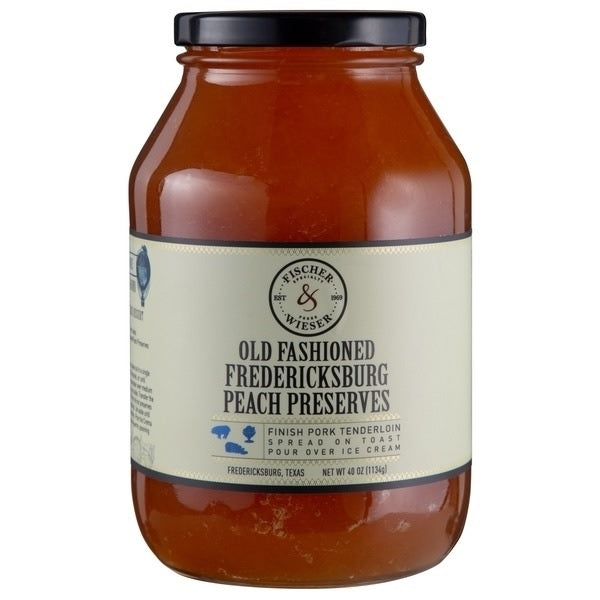 Fischer and Wieser Old Fashioned Fredericksburg Peach Preserves40 Ounce Jar Image 1