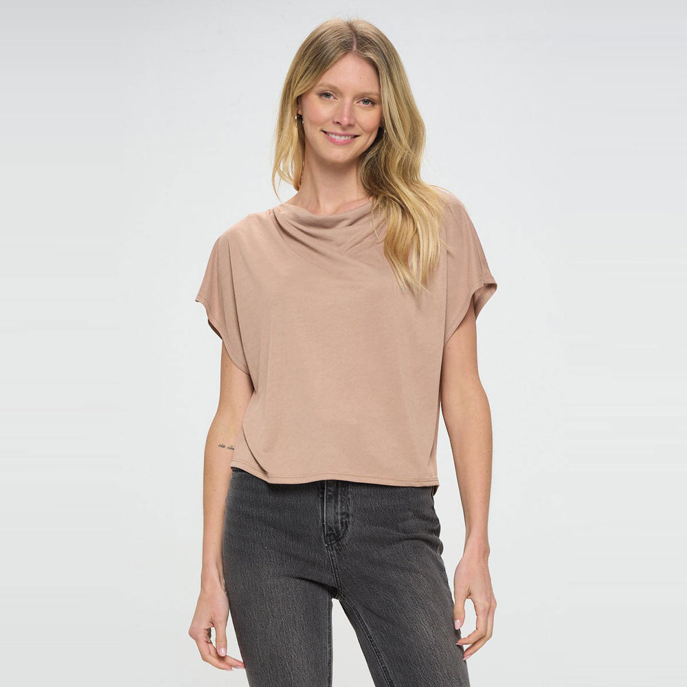 Chic Cowlneck Top Image 2