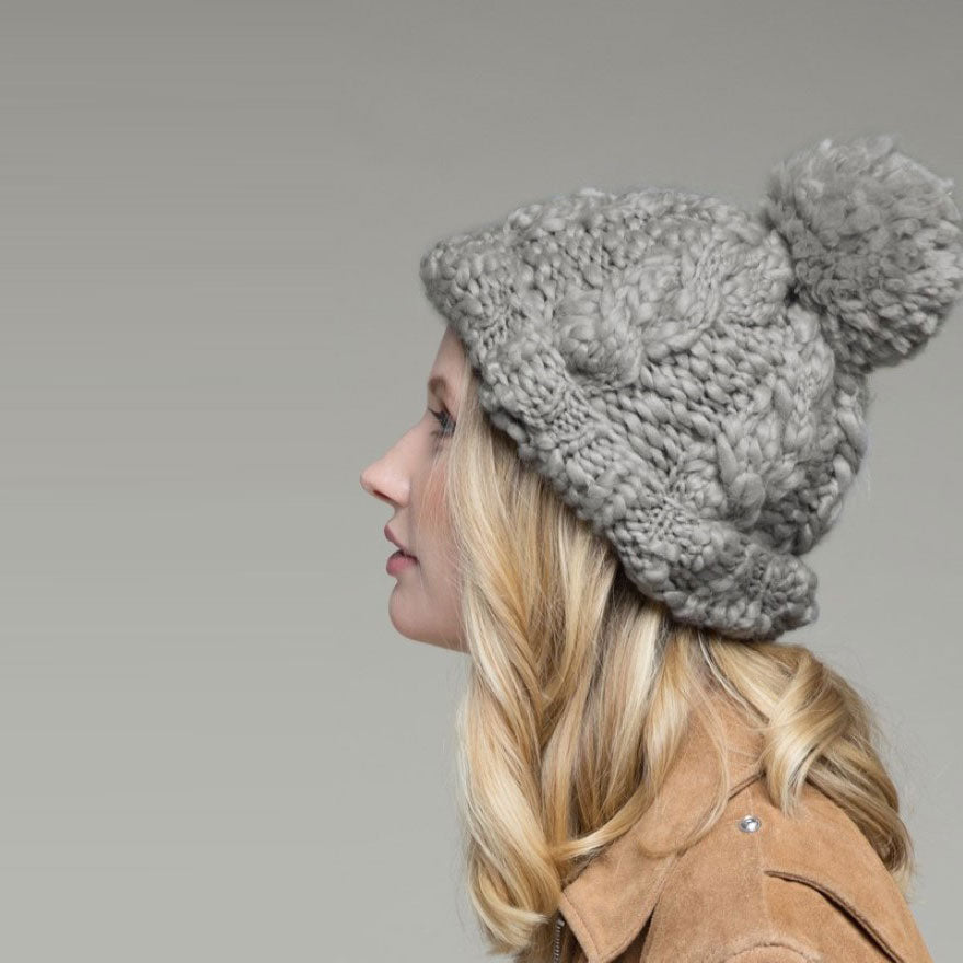 Chunky Cable Knit Beanie Image 1