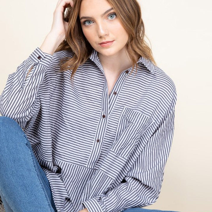 Classic Pin Stripe Shirt Image 4