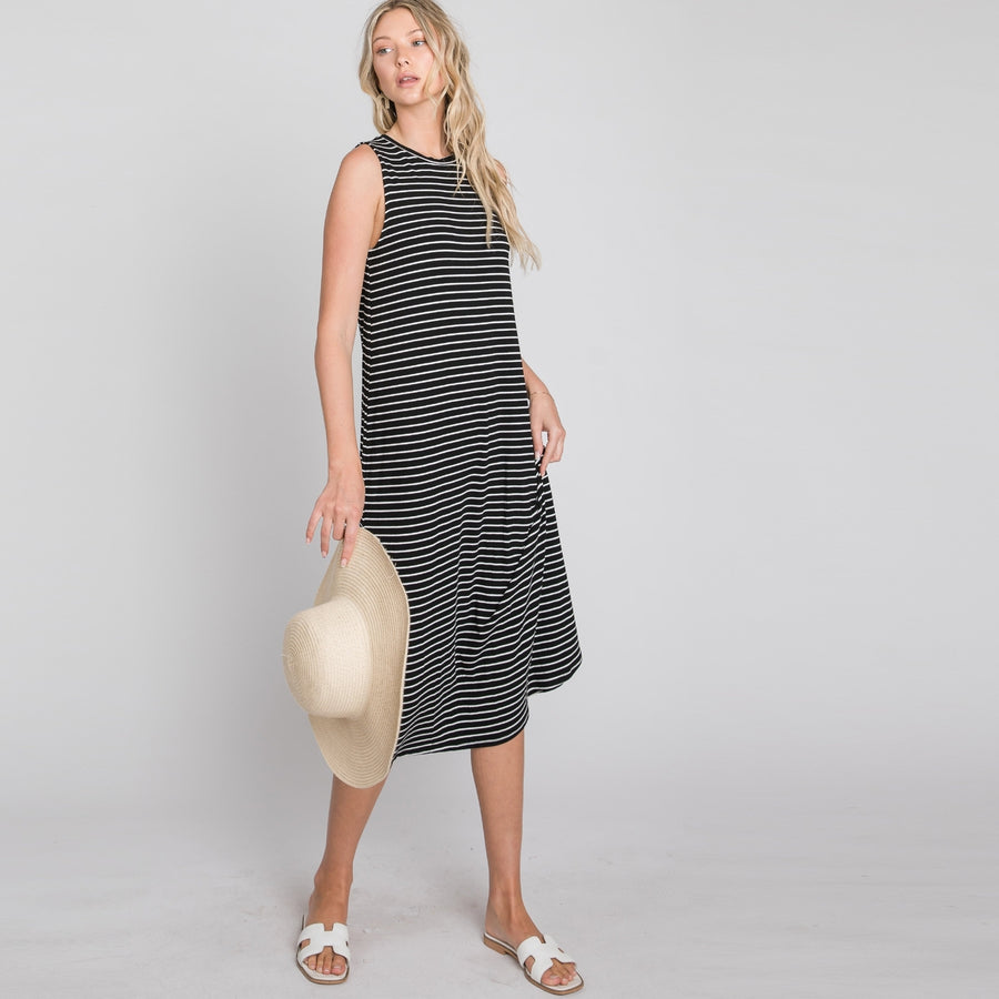 Classic Stripe Midi Dress Image 1