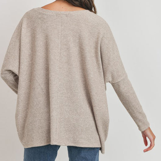 Classic V-Neck Sweater Top Image 2