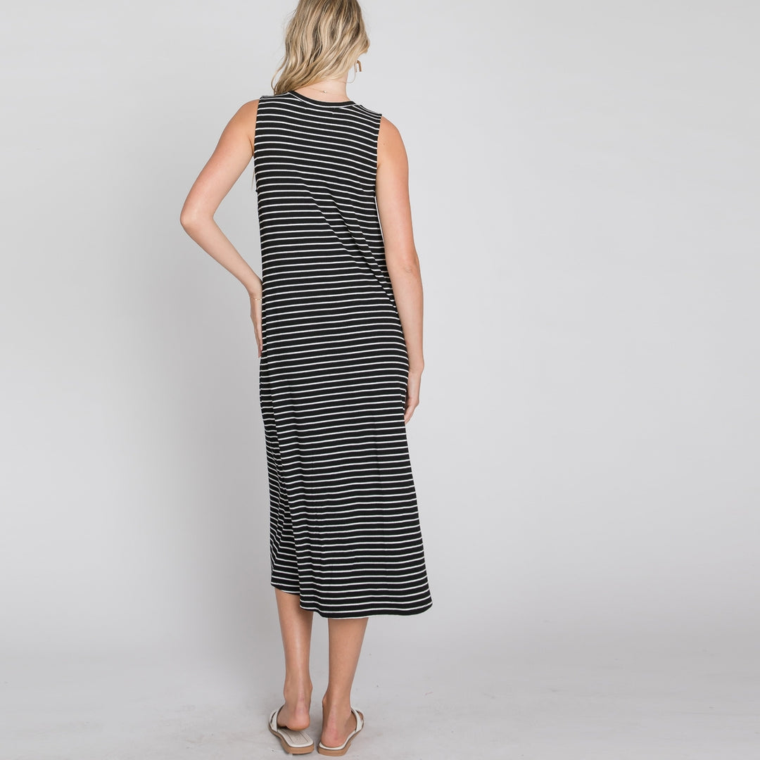 Classic Stripe Midi Dress Image 3