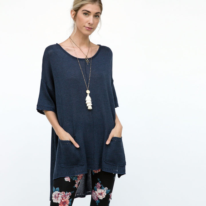 Comfy Oversize Knit Tunic Image 3